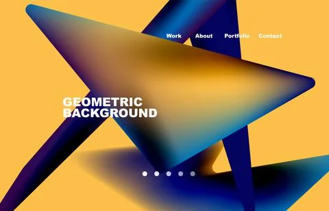 Shards shape composition abstract background. Web page for website or mobile app Illustrazione stock