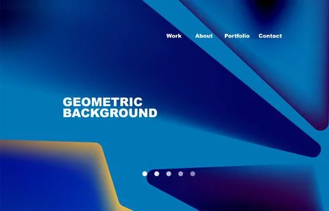 Shards shape composition abstract background. Web page for website or mobile app Illustrazione stock