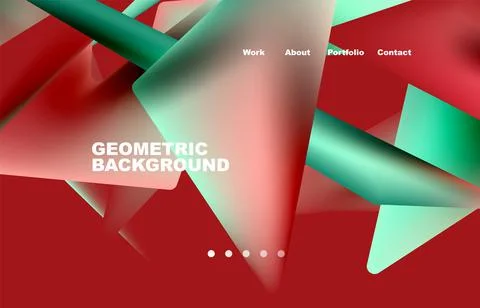 Shards shape composition abstract background. Web page for website or mobile app イラスト素材