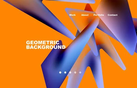 Shards shape composition abstract background. Web page for website or mobile app Stock Illustration