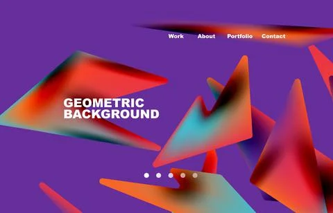 Shards shape composition abstract background. Web page for website or mobile app Stock Illustration