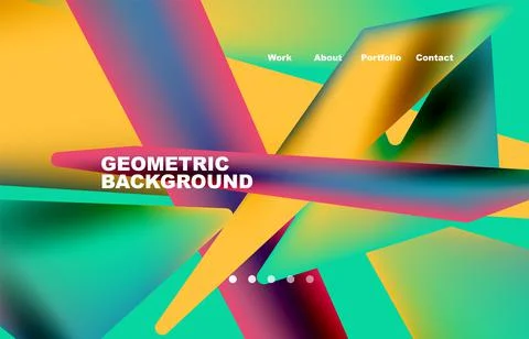 Shards shape composition abstract background. Web page for website or mobile app イラスト素材