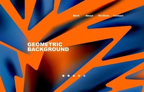 Shards shape composition abstract background. Web page for website or mobile app Stock Illustration