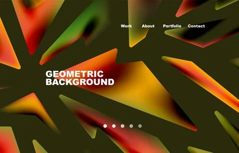 Shards shape composition abstract background. Web page for website or mobile app イラスト素材