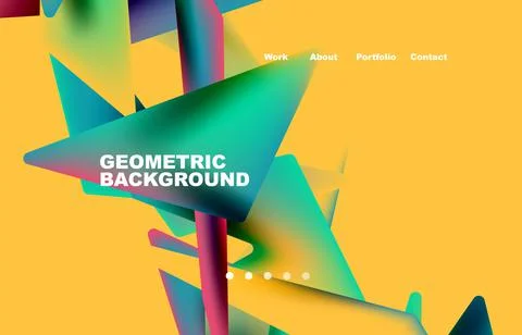 Shards shape composition abstract background. Web page for website or mobile app イラスト素材