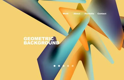 Shards shape composition abstract background. Web page for website or mobile app イラスト素材