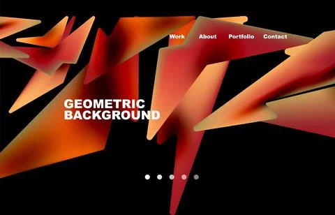 Shards shape composition abstract background. Web page for website or mobile app Stock Illustration