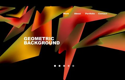 Shards shape composition abstract background. Web page for website or mobile app イラスト素材