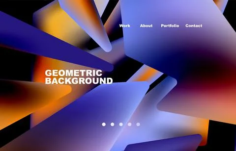 Shards shape composition abstract background. Web page for website or mobile app イラスト素材