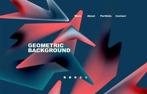 Shards shape composition abstract background. Web page for website or mobile app イラスト素材