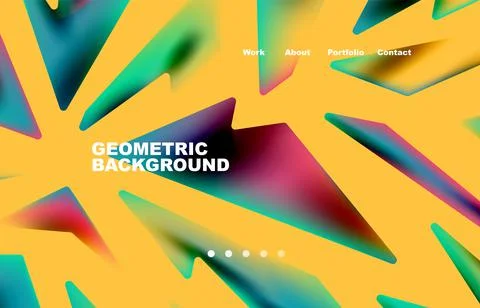 Shards shape composition abstract background. Web page for website or mobile app イラスト素材