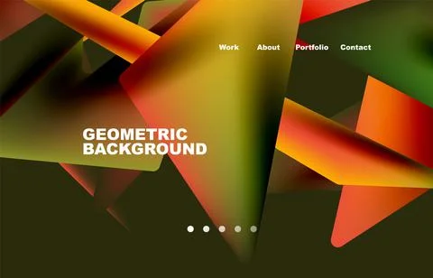 Shards shape composition abstract background. Web page for website or mobile app イラスト素材