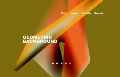 Shards shape composition abstract background. Web page for website or mobile app Stock Illustration