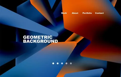 Shards shape composition abstract background. Web page for website or mobile app Stock Illustration