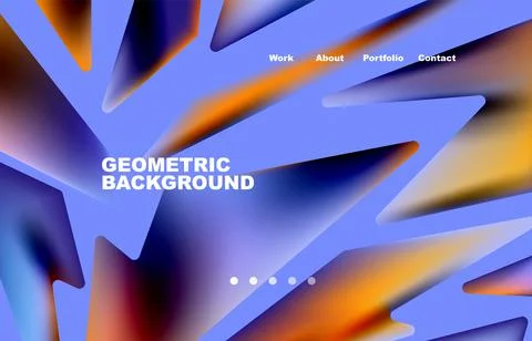 Shards shape composition abstract background. Web page for website or mobile app Stock Illustration