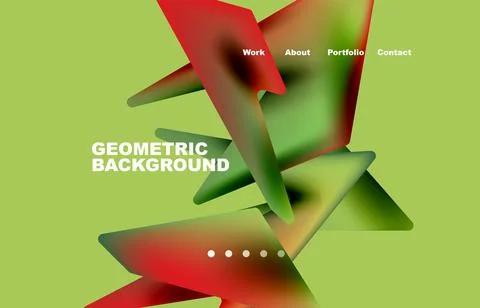 Shards shape composition abstract background. Web page for website or mobile app Stock Illustration