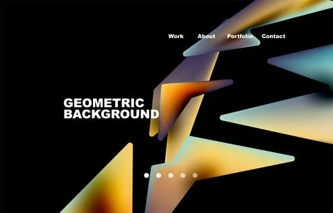 Shards shape composition abstract background. Web page for website or mobile app イラスト素材