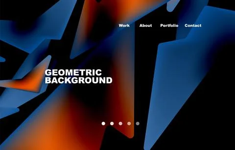 Shards shape composition abstract background. Web page for website or mobile app Stock Illustration