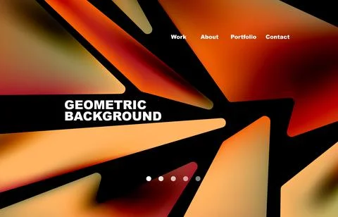 Shards shape composition abstract background. Web page for website or mobile app Illustrazione stock