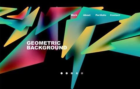 Shards shape composition abstract background. Web page for website or mobile app イラスト素材