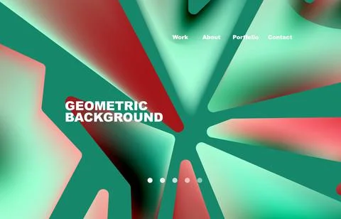 Shards shape composition abstract background. Web page for website or mobile app Stock Illustration