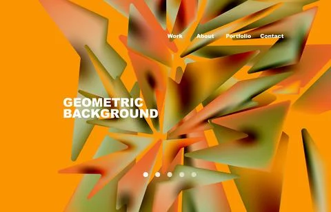 Shards shape composition abstract background. Web page for website or mobile app イラスト素材