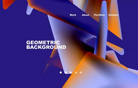 Shards shape composition abstract background. Web page for website or mobile app イラスト素材