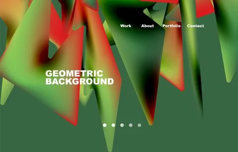 Shards shape composition abstract background. Web page for website or mobile app Stock Illustration