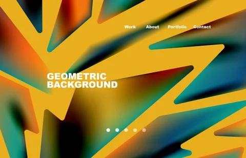 Shards shape composition abstract background. Web page for website or mobile app Illustrazione stock