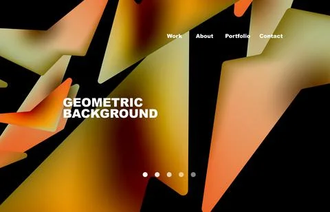 Shards shape composition abstract background. Web page for website or mobile app Illustrazione stock