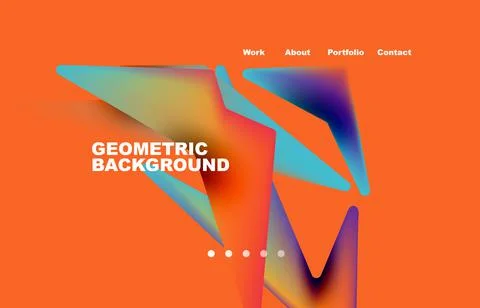 Shards shape composition abstract background. Web page for website or mobile app イラスト素材