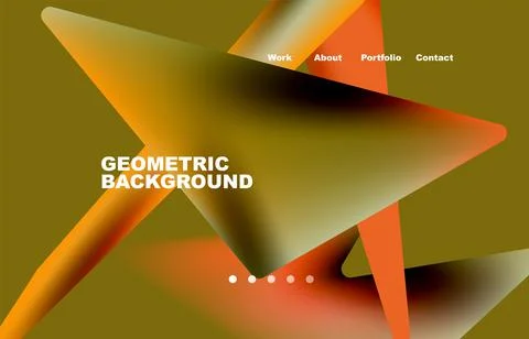 Shards shape composition abstract background. Web page for website or mobile app Illustrazione stock