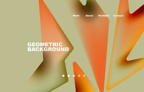 Shards shape composition abstract background. Web page for website or mobile app Stock Illustration