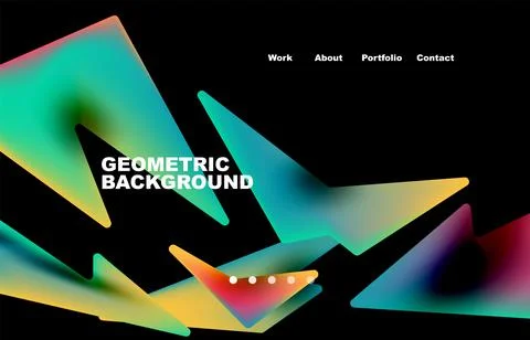 Shards shape composition abstract background. Web page for website or mobile app イラスト素材