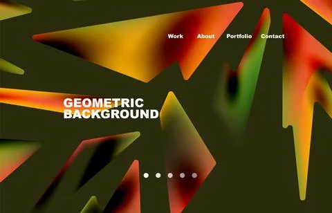 Shards shape composition abstract background. Web page for website or mobile app イラスト素材