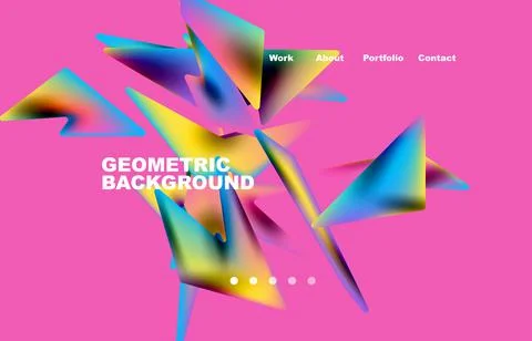 Shards shape composition abstract background. Web page for website or mobile app イラスト素材