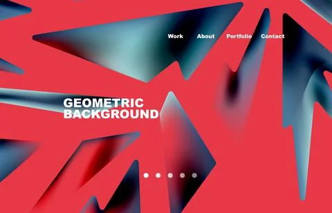 Shards shape composition abstract background. Web page for website or mobile app Illustrazione stock
