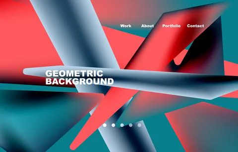 Shards shape composition abstract background. Web page for website or mobile app イラスト素材