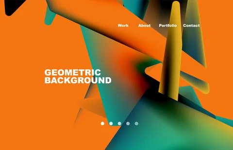 Shards shape composition abstract background. Web page for website or mobile app 스톡 일러스트