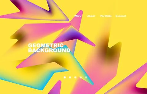 Shards shape composition abstract background. Web page for website or mobile app Illustrazione stock