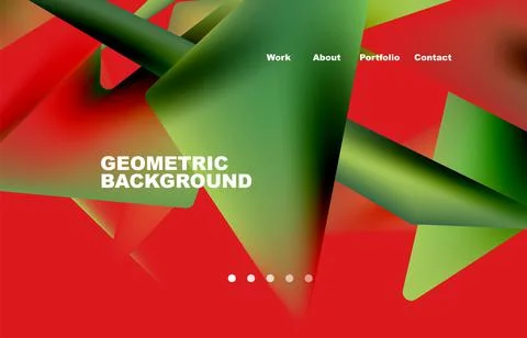 Shards shape composition abstract background. Web page for website or mobile app Stock Illustration