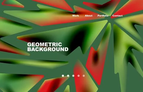 Shards shape composition abstract background. Web page for website or mobile app Stock Illustration