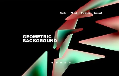 Shards shape composition abstract background. Web page for website or mobile app Stock Illustration