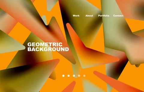 Shards shape composition abstract background. Web page for website or mobile app Illustrazione stock