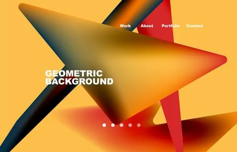 Shards shape composition abstract background. Web page for website or mobile app Stock Illustration