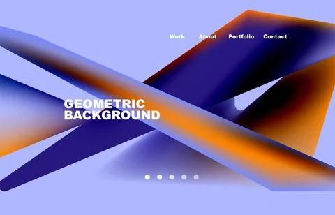 Shards shape composition abstract background. Web page for website or mobile app 스톡 일러스트