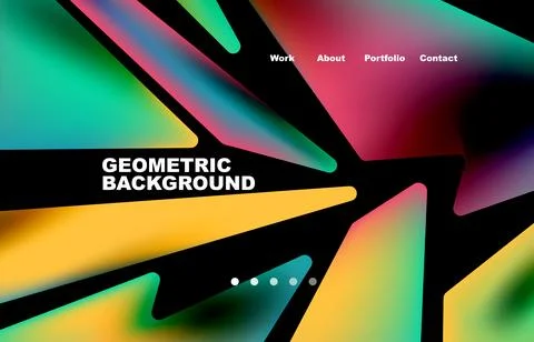 Shards shape composition abstract background. Web page for website or mobile app 스톡 일러스트