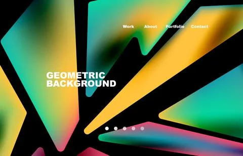 Shards shape composition abstract background. Web page for website or mobile app Stock Illustration