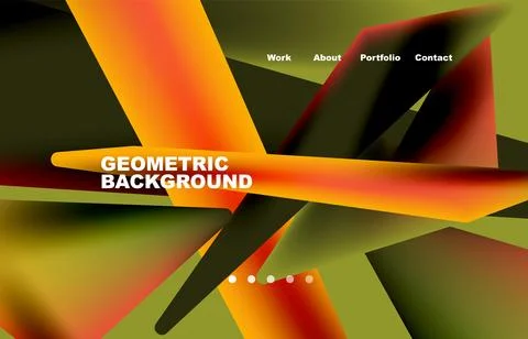 Shards shape composition abstract background. Web page for website or mobile app Stock Illustration