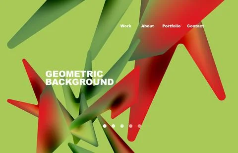 Shards shape composition abstract background. Web page for website or mobile app Stock Illustration